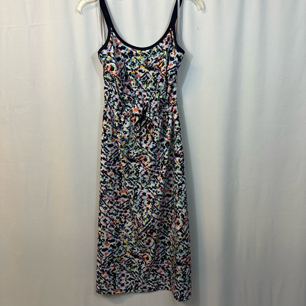Athleta Sunbeam Easy Breezy Midi Sleeveless Multicolor Dress XS